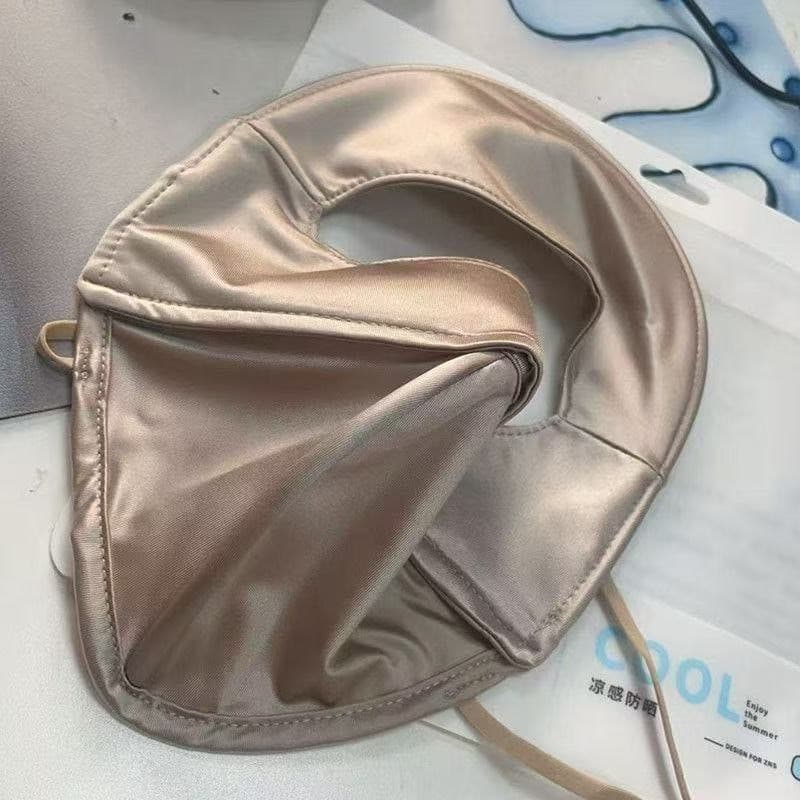 Máscara facial de proteção solar, máscara facial tridimensional de seda gelada, proteção total do rosto, proteção UV, pr