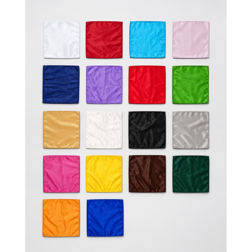 Kit 4 Lenço De Bolso Masculino Cetim Terno Blazer Casamento