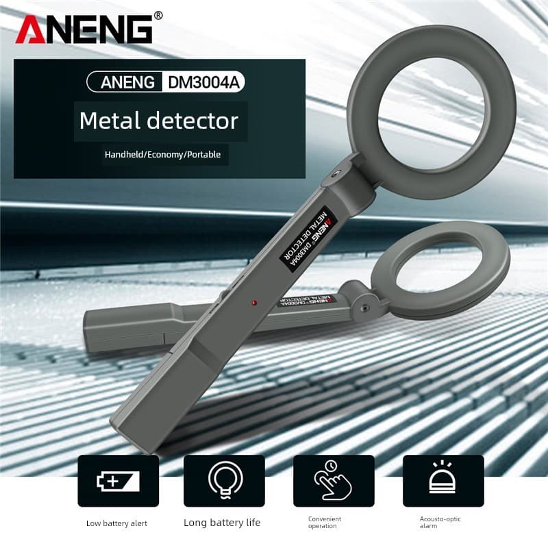 Detector de metais portátil dobrável detector de alta precisão pequena inspeção de segurança detector ao ar livre