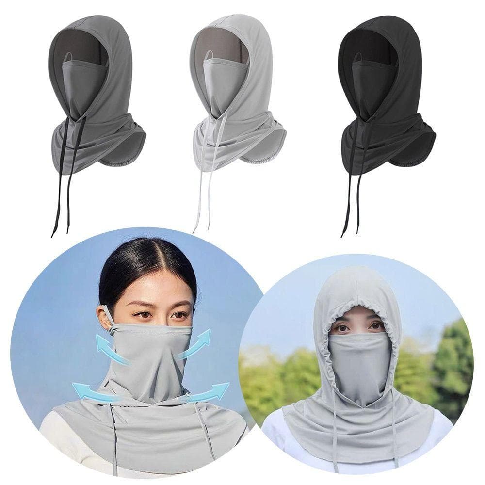 Protetor Solar De Seda Gelada , Proteção/UV , Cabeça Cheia De Secagem Rápida , Capas De Pescoço Longo À Prova De Sol Res