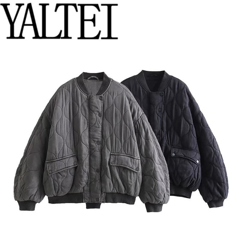 ZAR inverno novo estilo roupas femininas estilo europeu americano Design sentir moda All-Match roupas de algodão solto p