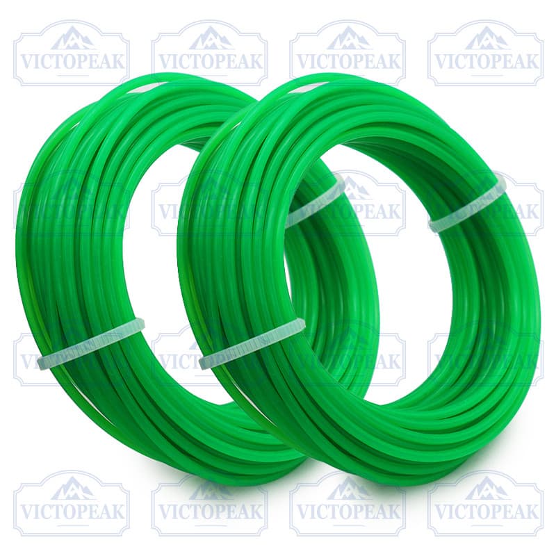 2 Unidades 2.0 Mm Verde Redondo Nylon Linha De Aparador Resistente Ao Desgaste Corda De Corte De Grama Para Cortador De