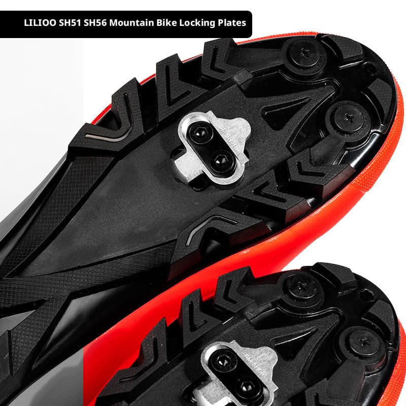 Almofada de bloqueio para Mountain Bike, compatível com SPD, SH51SH56, prata preta Original, aço inoxidável, Pedal de tr
