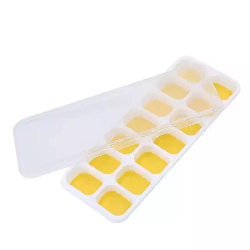 Forma de Gelo  com Tampa e Fundo Flexível Silicone