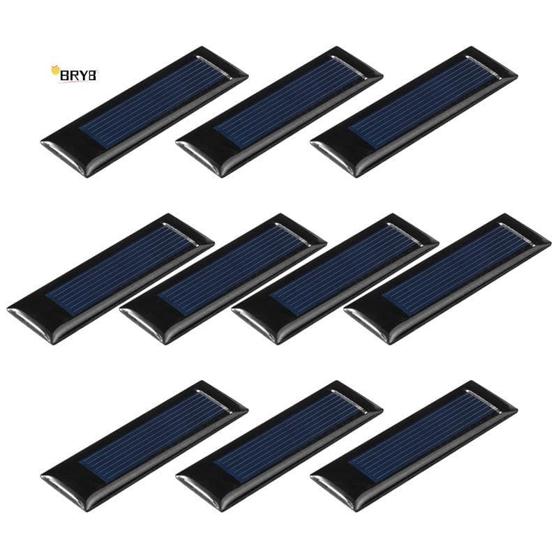 10 Pçs Mini Painel Solar Novo 0.5V 100mA Células Solares Painéis Fotovoltaicos Módulo Carregador De Bateria De Energia D