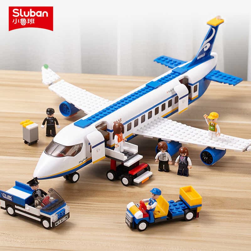 865 peças blocos de construção Lego avião espacial passageiro Airbus menino montagem educacional brinquedo menino presen