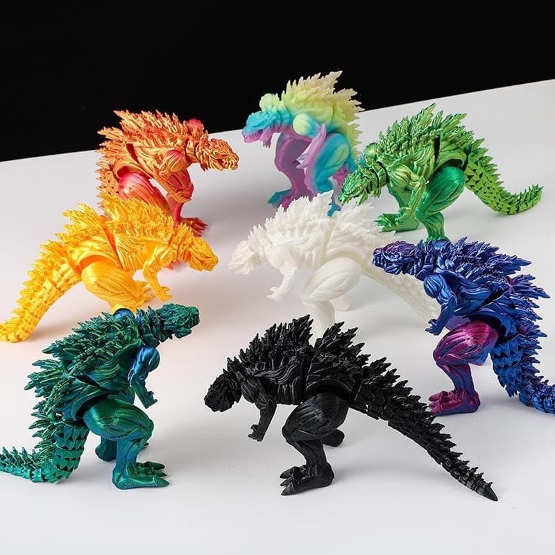 Venda Quente 3D Impresso Músculo Godzilla Dinossauro Articulação Móvel Modelo Criativo Ornamento Novo Artesanato