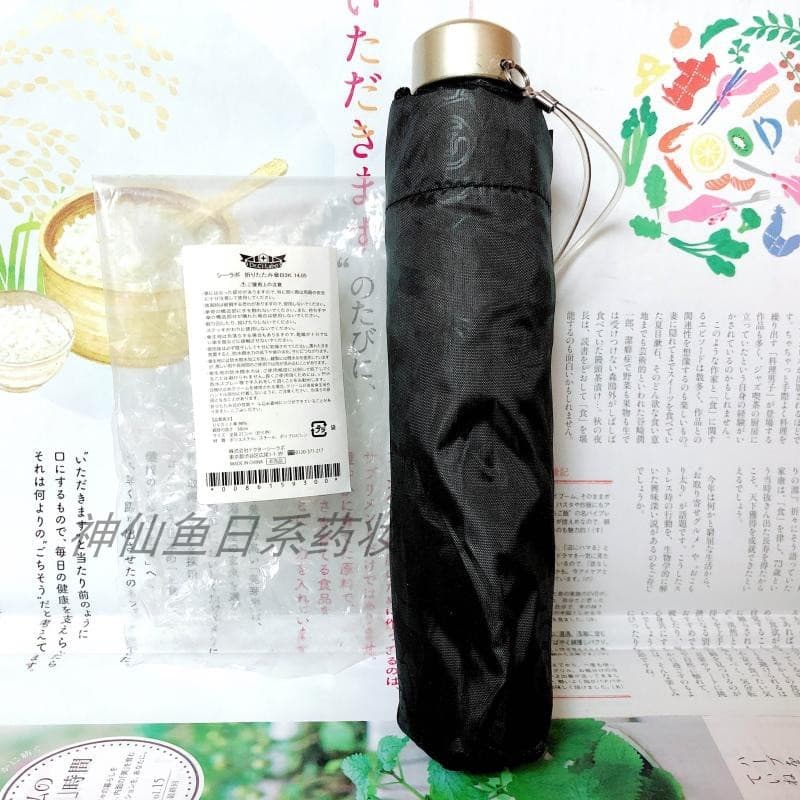Estoque pronto Japão Dr. Shirono Guarda-sol Guarda-sol Cor preta Taxa Anti-ultravioleta Taxa de sombreamento 99% UVF50+