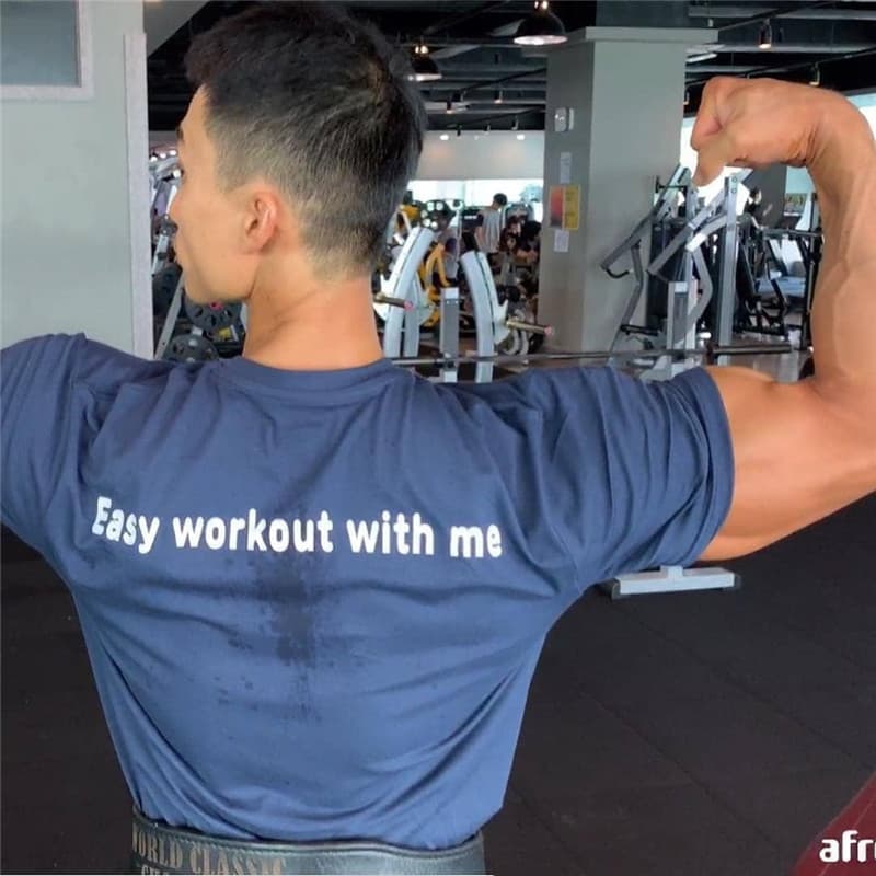 2023 verão novo estilo de fitness de manga curta homens correndo treinamento estiramento esportes treinamento superior f
