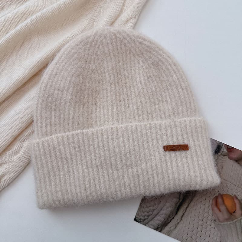 Estilo esportivo Casual All-Match lã misturada chapéu feminino inverno proteção de orelha mantendo quente estudante pilh