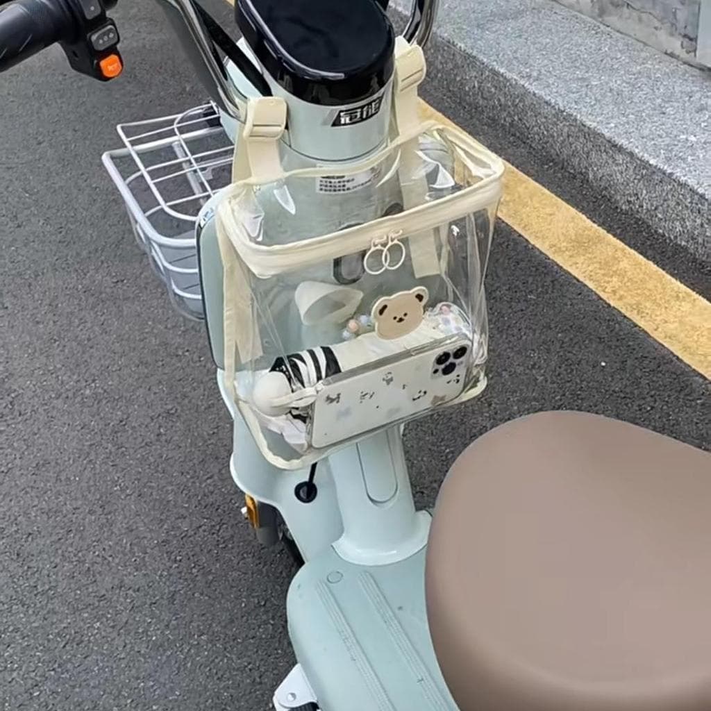 Bolso de armazenamento frontal para veículo elétrico, bolsa à prova d'água, ferramenta útil, bateria Yadi, bolsa de arma