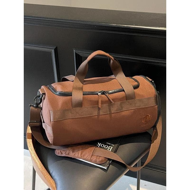 Saco de viagem masculino grande capacidade passeio portátil saco de bagagem de viagem moda feminina seco molhado separaç