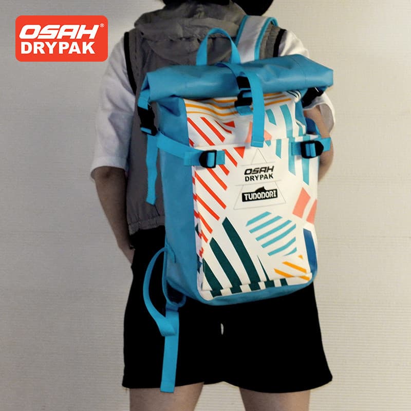 Osah ciclismo mochila à prova dwaterproof água das mulheres dos homens ao ar livre praia deriva mochila moda Casual simp