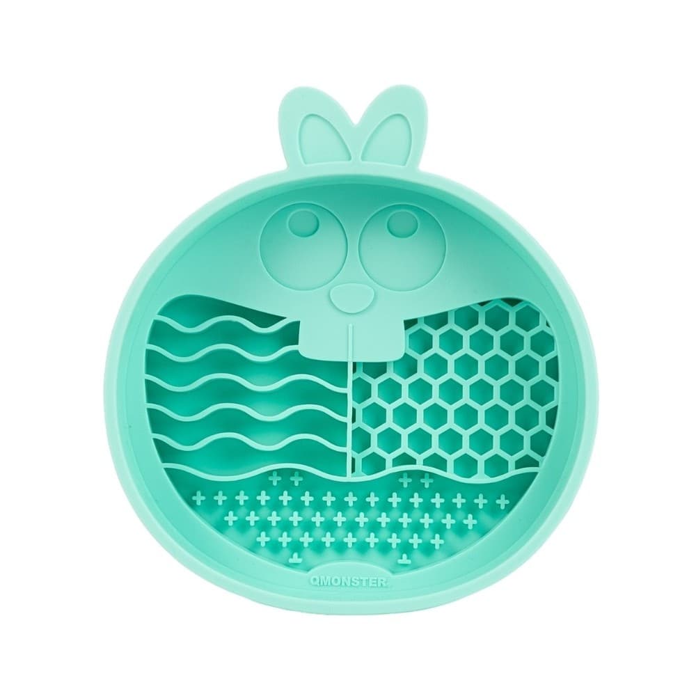 Comedouro Lento de Silicone para Pets Coelho Verde - QMonster