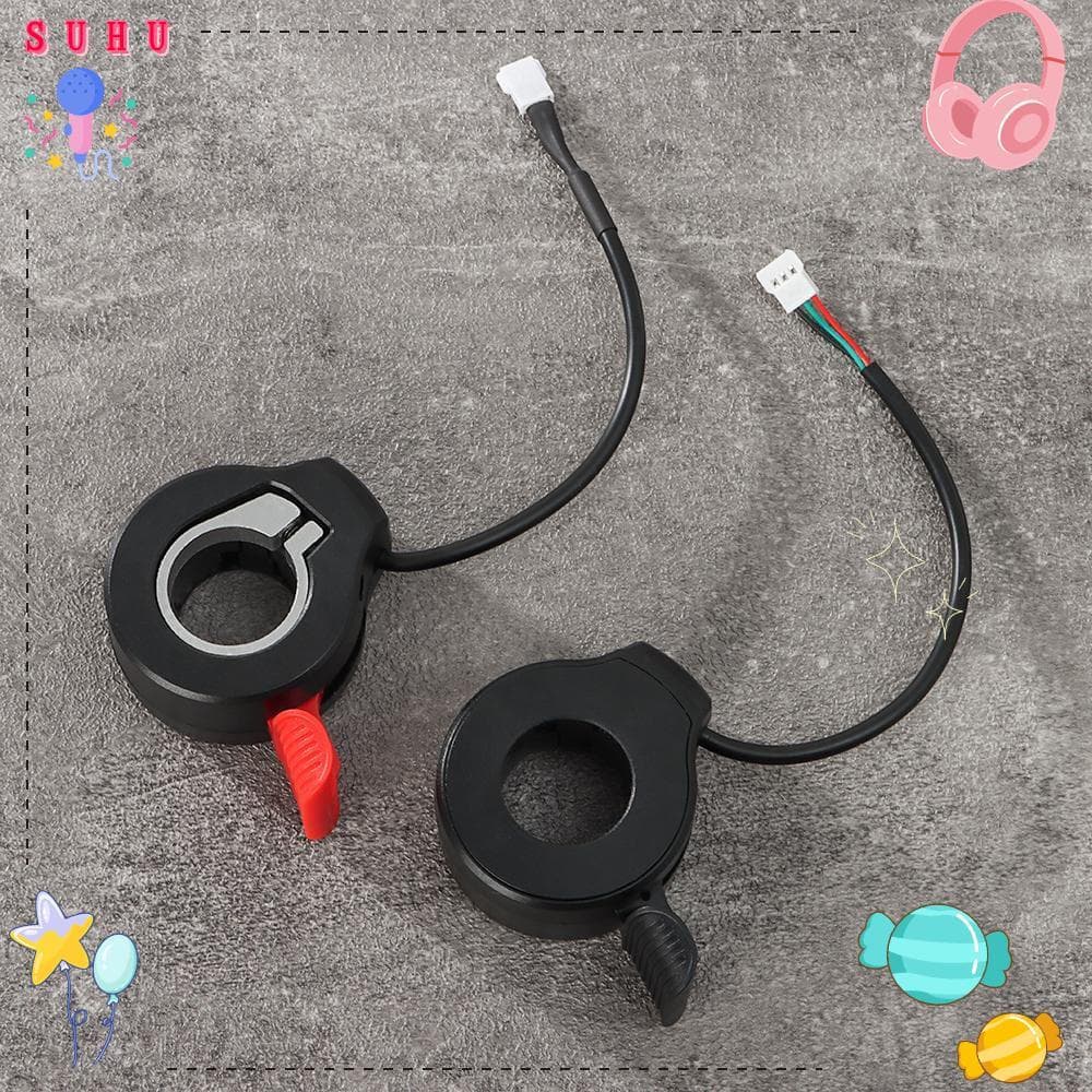 SUHU Dedo Polegar Acelerador Preto/Vermelho Conector À Prova D'água 36V 48V De Alta Qualidade