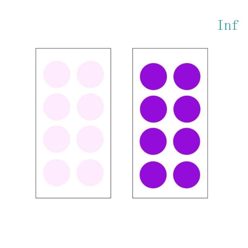 Inf 8 Peças Folha Ultravioleta Decalques Responsivos À Luz Solar Adesivo Reminer