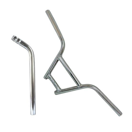 GUIDAO FLY BIKE DNZ CROSS EM AÇO REFORÇADO MONTADINHA RAIO PARA BICICLETAS ARO 20 FREESTYLE CANOTE CURVO