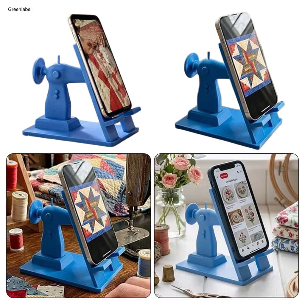 { Novo } Suporte De Slot Para Cartão De Posição Dupla , Telefone Durável Costura À Mão , Mini Máquina De Retrô Visualiza