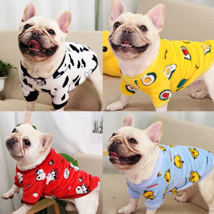 Estoque Pronto Para A Nova Chegada Roupas De Buldogue Francês Pijamas Quentes Casaco Gato Fornecimento Animais De Estima