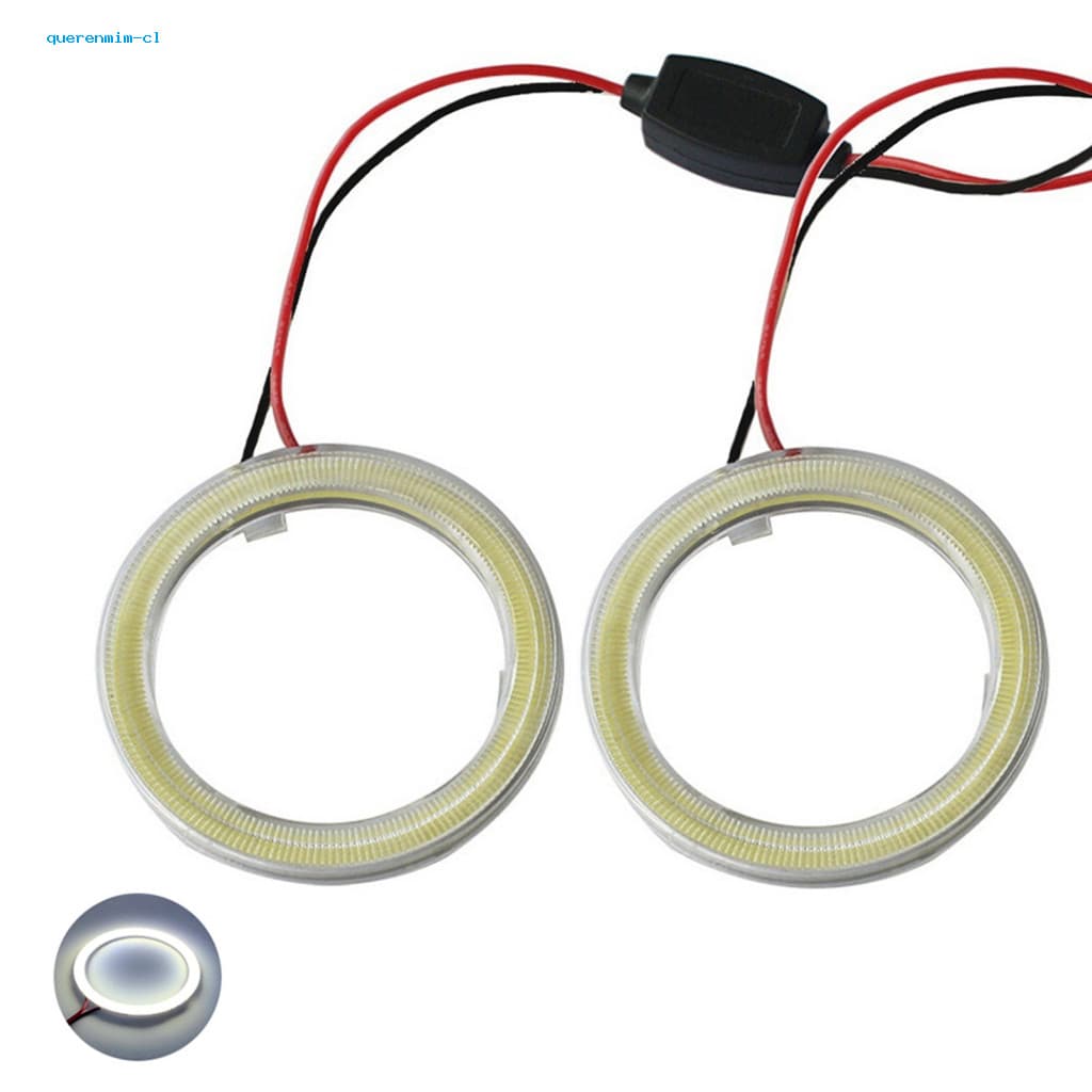 2 Pçs/Set 9-14V COB LED Olhos De Anjo Carro Auto Veículo Anéis Cabeça Lâmpada