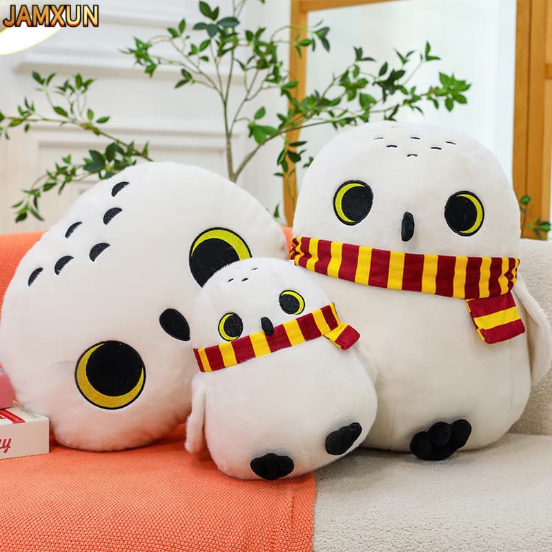 45cm Brinquedo de Pelúcia Hedwig de Harry Potter Decoração de Quarto Macia Boneca Presente de Aniversário
