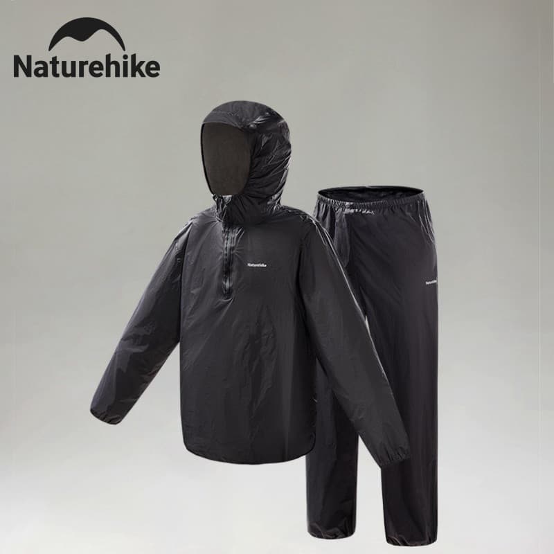 Naturehike Naturehike Leve Portátil Capa de Chuva Terno Adulto À Prova de Chuva Caminhadas Ao Ar Livre Poncho Calças de