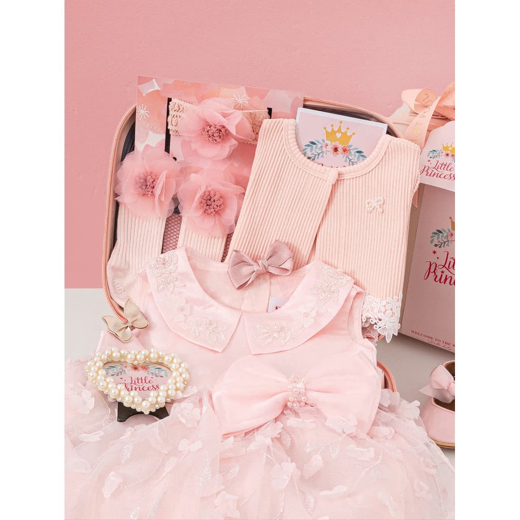 2026 novo estilo bebê recém-nascido reunião caixa de presente roupas menina terno do bebê mês inteiro cem dias primeiro