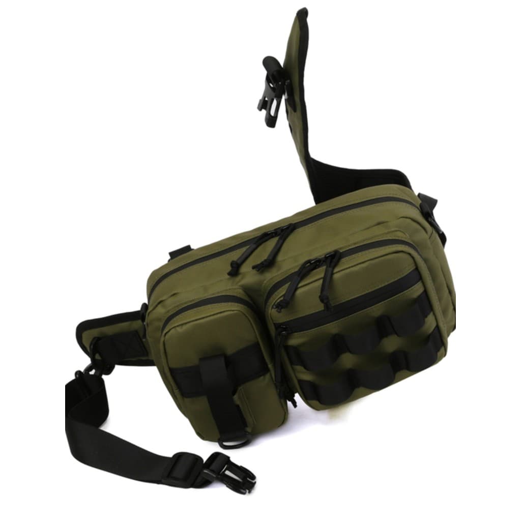 Bolsa de isca multifuncional bolsa de cintura bolsa de peito bolsa de ombro masculina grande bolsa mensageiro bolsa de p
