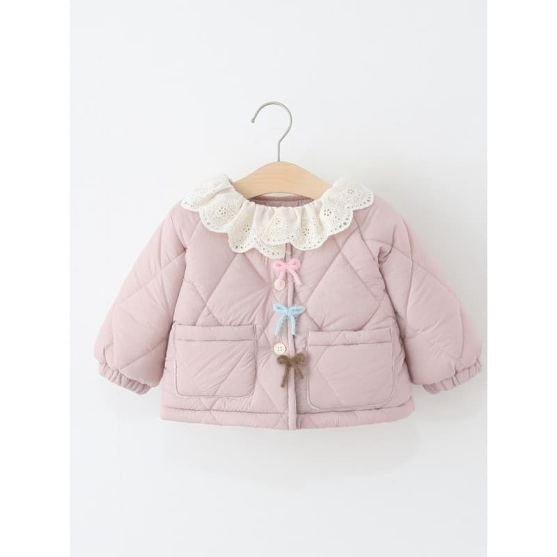 Meninas jaqueta acolchoada outono inverno novo estilo crianças moda velo-velo acolchoado quente estilo ocidental topo ro