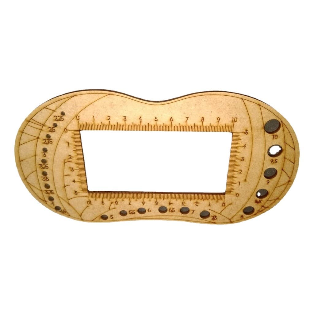 Régua De 3mm Mdf Para Medir Pontos, Tricotar, Tricotar [u]
