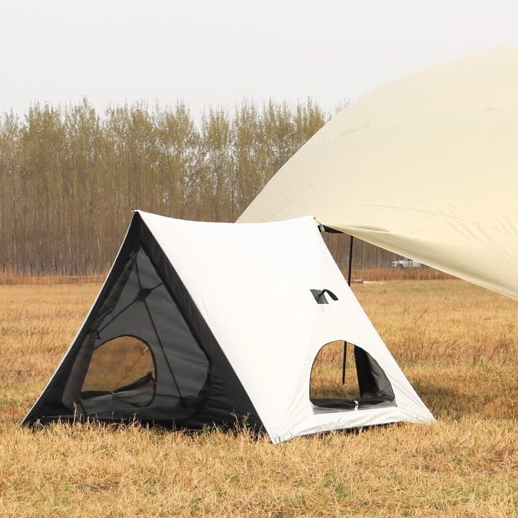 Tenda triangular portátil para acampamento ao ar livre, automática, abertura rápida, praia, protetor solar, praia, parqu