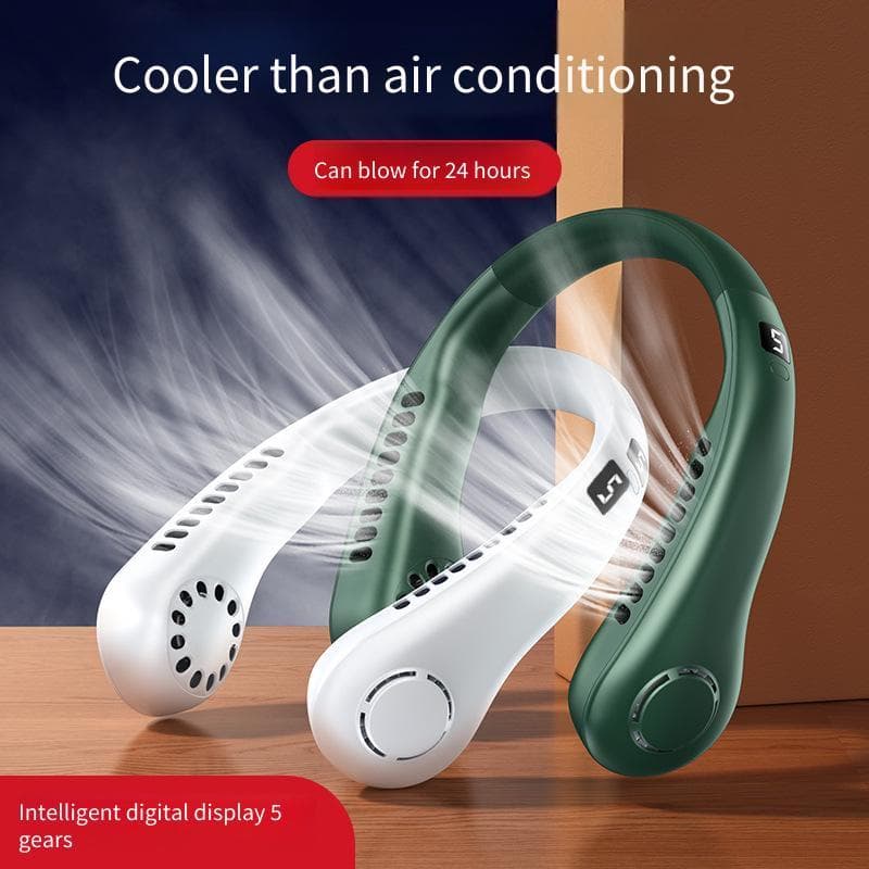 Ventilador de pescoço pendurado carregamento USB preguiçoso ventilador ao ar livre portátil silencioso Turbo ventilador