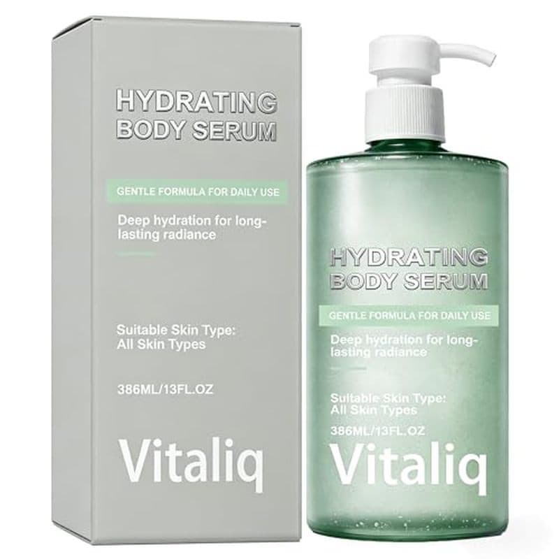 Soro Corporal Hidratante VITALIQ , HA Leve Para Pele Seca E Braços Crepom , 13 Fl Oz