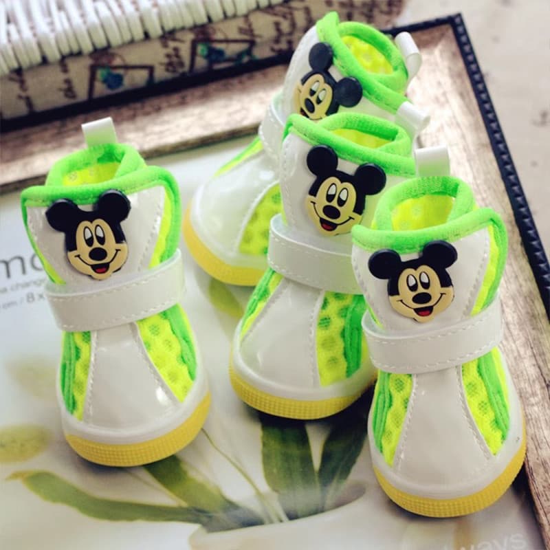 Pet primavera verão sapatos para cães Pomeranian Bichon teddy filhote de cachorro sapatos não podem cair teddy verão mal