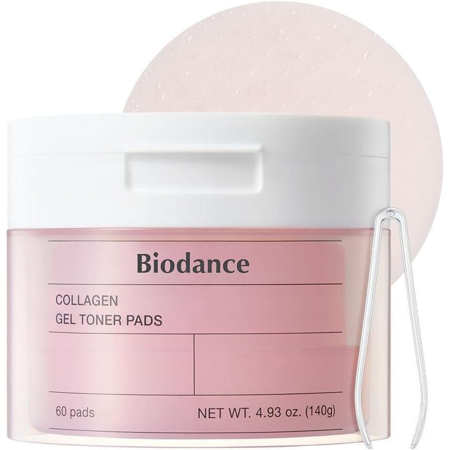 Biodance Collagen Gel Toner Pads, Pore Minimizer for Face, Improving Elasticity, Plumping Toner Pads for Sensitive Skin,