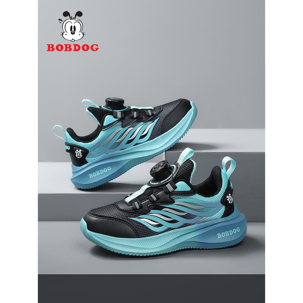 Bobo sapatos infantis meninos sapatos esportivos primavera outono 2026 novo estilo malha respirável médio grande sapatos