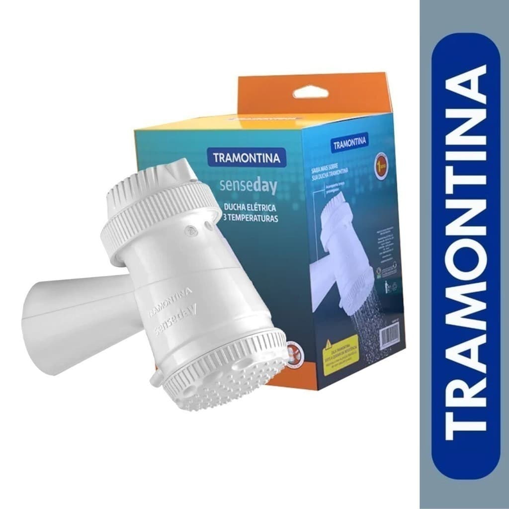 Tramontina Chuveiro Elétrico 3 senseday Temperaturas 127V 4400W Ducha Econômica Jato Forte