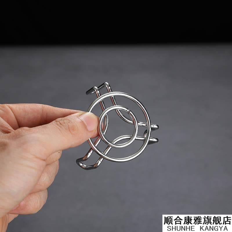 Ultra-Mini Rack de vapor de tamanho pequeno 7cm aço inoxidável grade de vapor balde de isolamento pote de saúde pequeno