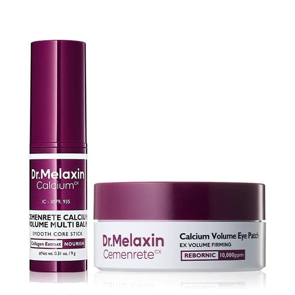 Dr.Melaxin Bálsamo Multiuso para Volume de Cálcio + Protetor Ocular 60un. Cosméticos Coreanos para Cuidados com a Pele c