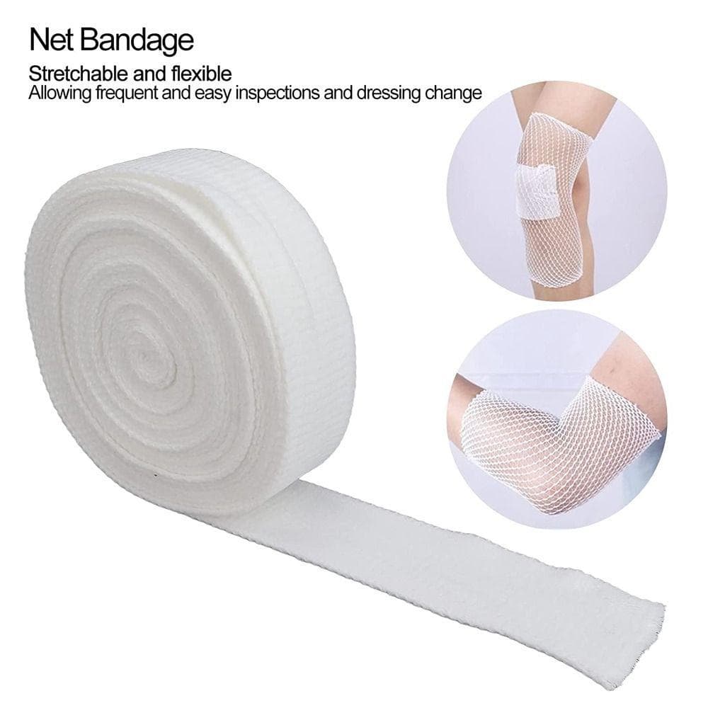 Atadura Tubular De Rede Elástica , De Malha Respirável De Poliéster 2m Branco