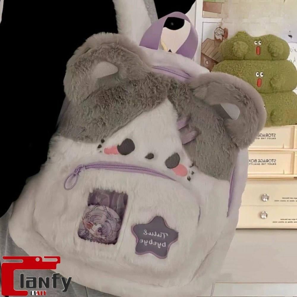 Porta-cartões de Foto Estilo Universitário LANFY, Bolsa de Coelho Idol, Doze Grandes Brinquedos de Pelúcia