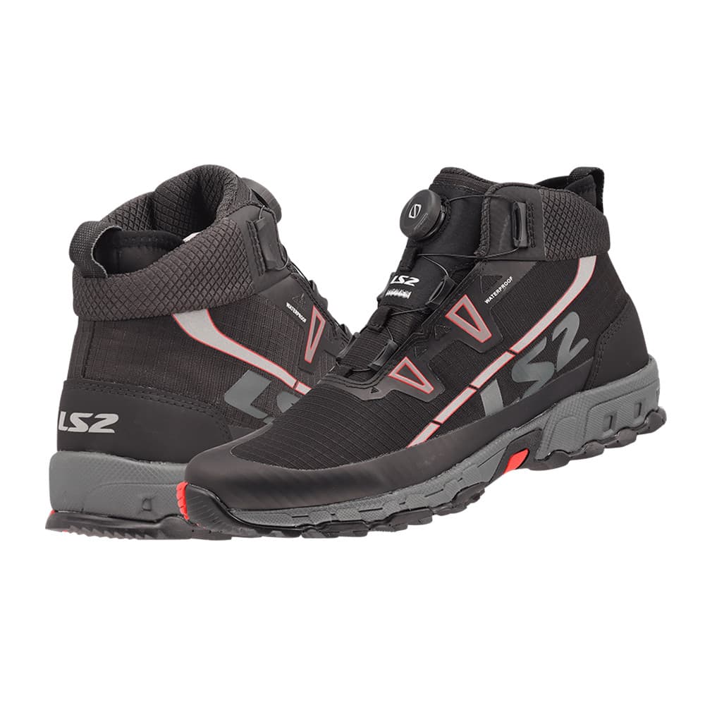 Bota LS2 Trekker Preto Para Motociclistas
