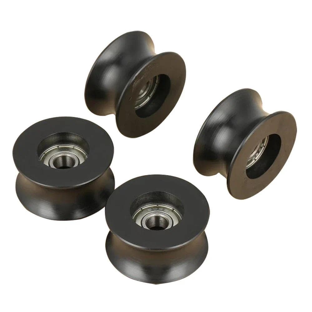 4 Unidades 0840UU U Tipo Polia De Ranhura Em Roda Guia De Rolo 8x40x20.7mm Póloas para cuerdas