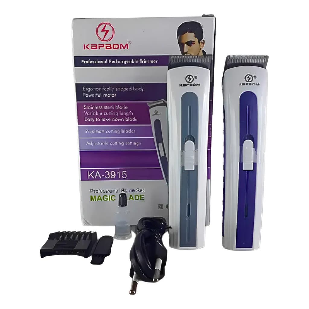 Máquina De Cortar Cabelo E Aparador De Barba Recarregável Bivolt, Cortador De Pelos