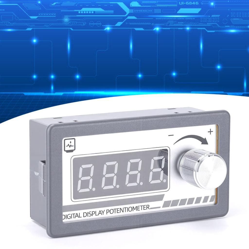 housespace.br-SIP-TW Potenciômetro Digital 1K Ohm Display de 4 Dígitos Programável para Regulação PWM de Tensão de
