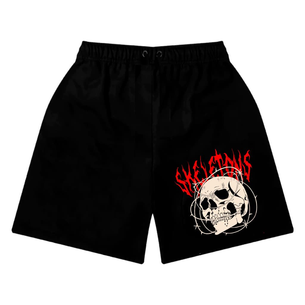 Short Bermuda de Moletom Caveira Skull Skeletons Trap Streetwear