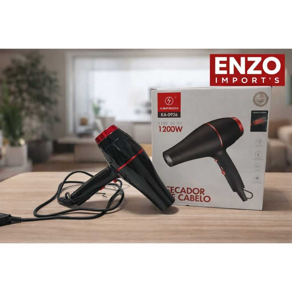secador de cabelo 1200 w com led azul, benefícios:  Brilho e Sedosidade, Controle de Oleosidade e Crescimento Saudável