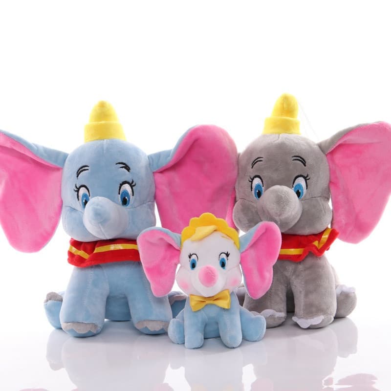 Brinquedo de pelúcia Dumbo de 23cm e 13cm, elefante de desenho animado fofo, presente de aniversário N7XP VHD9