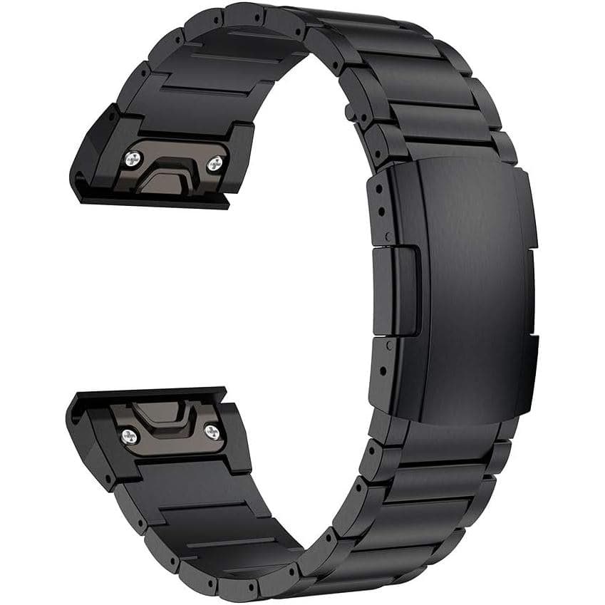 Pulseira LDFAS Fenix 8/7X/6X/5X Plus, 26mm, em Metal de Titânio, com Liberação Rápida e Fácil Ajuste, com Fecho de Botão