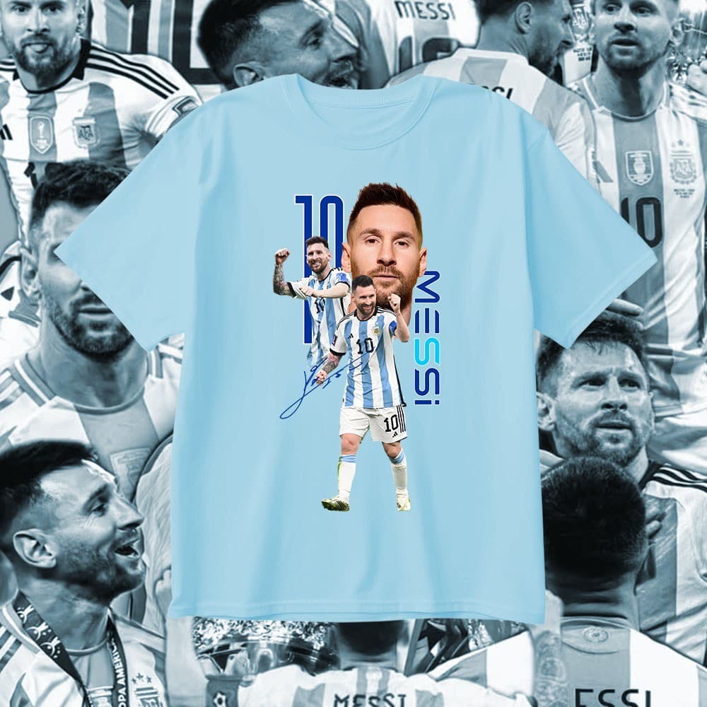 Camiseta camisa jogador argentina unissex algodão